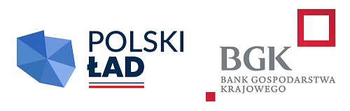 Logotypy Polskiego Ładu i BGK