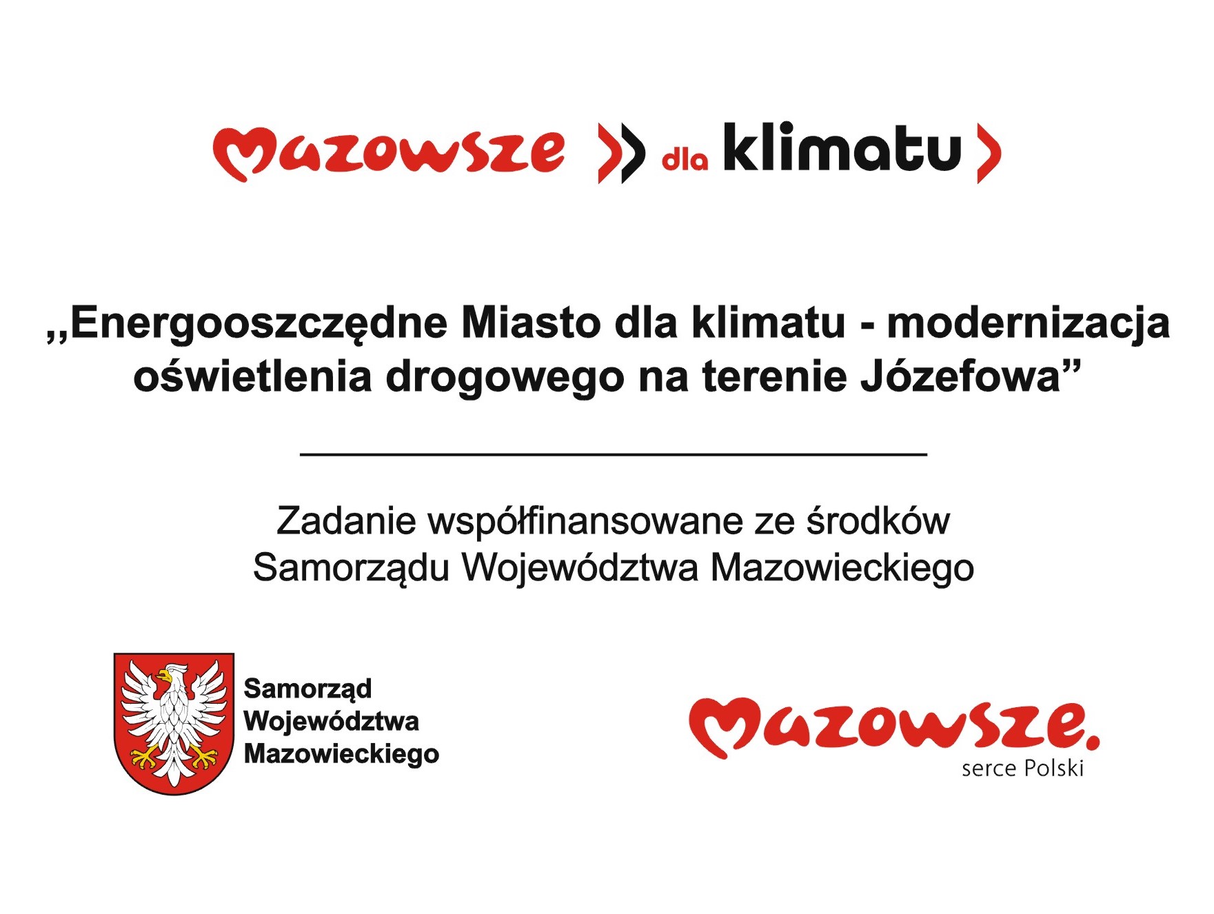Logo: napis "Mazowsze dla Zabytków"