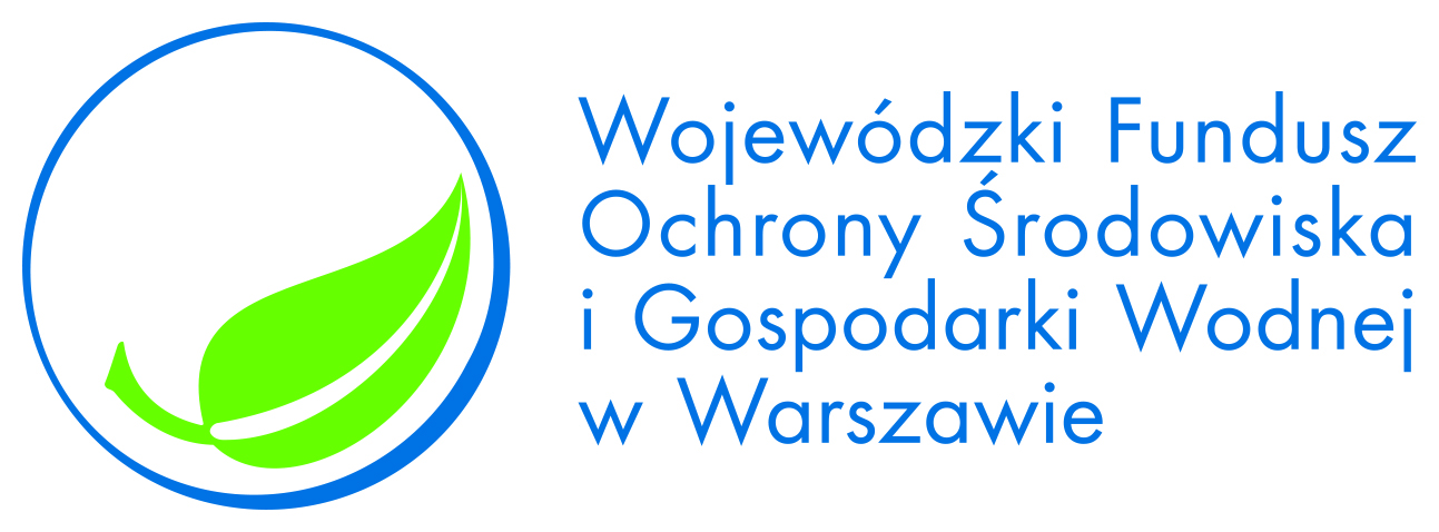 Logotyp: Napis Wojewódzki Fundusz Ochrony Środowiska i Gospodarki Wodnej i symbol liścia.
