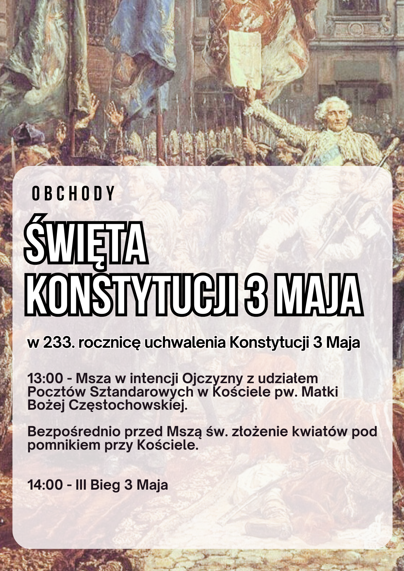 Święto Konstytucji 3 Maja Plakat
