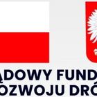 Logo Rządowego Funduszu Rozwoju Dróg.